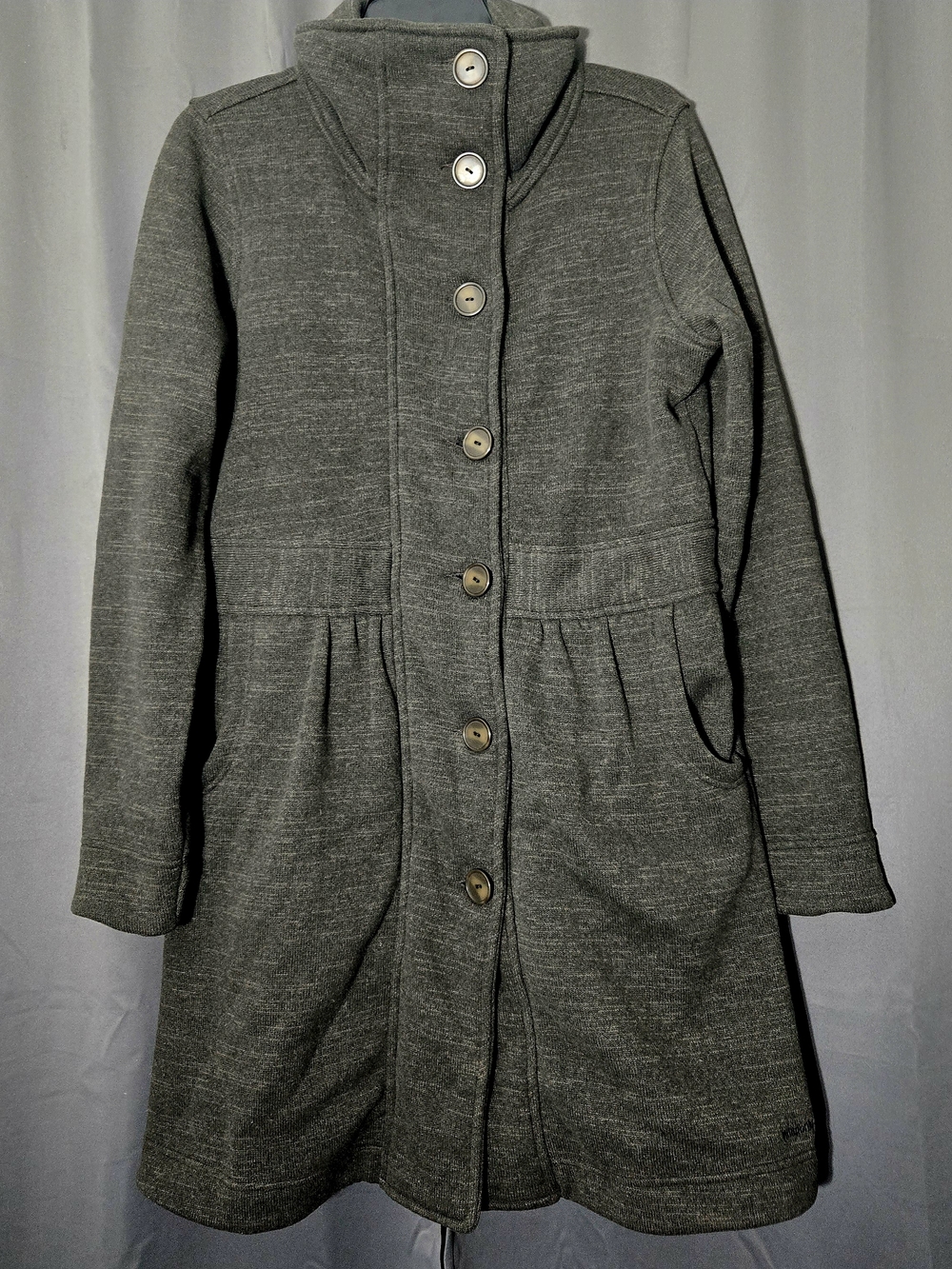 Patagonia Better Sweater Women’s Trench Coat Dark Grey size large